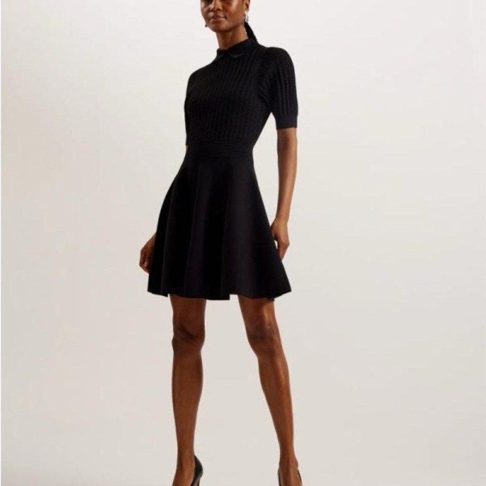 Ted Baker London Black Mini Dress - size 0